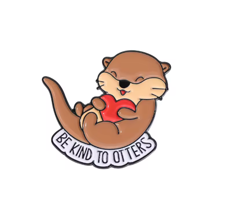 Be Kind To Otters Pin