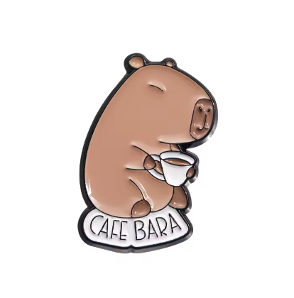 Cafe Capybara Pin