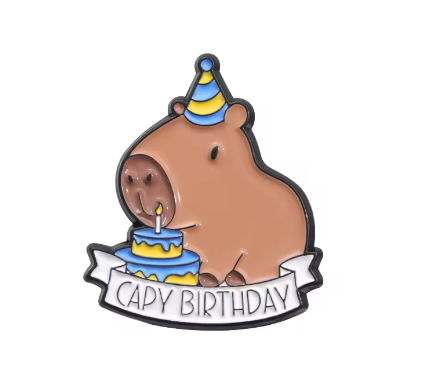 Capy Birthday Pin