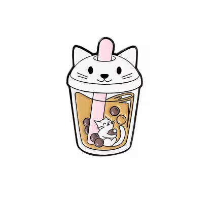 Cat Boba Pin