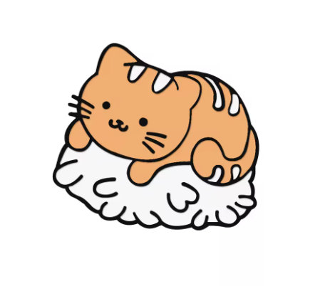 Cat Sushi Pin