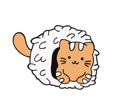 Cat Sushi Pin