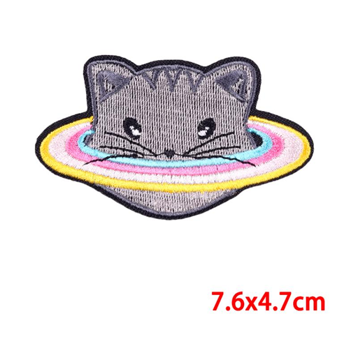 Cat Planet Embroidery Patch