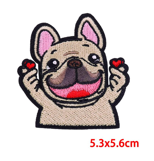 Patch brodé bouledogue