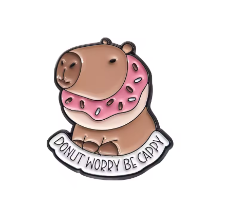 Donut Worry Be Cappy Pin