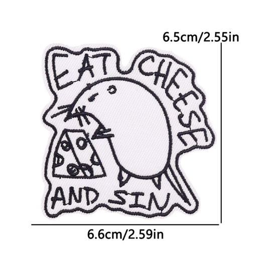 Rat Embroidery Patch