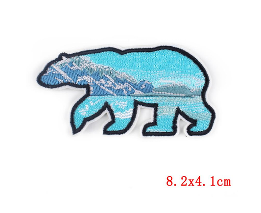 Magnifique patch brodé d'ours