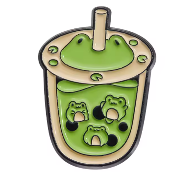 Frog Boba Pin