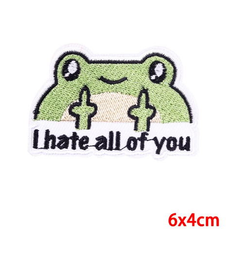 Frog Embroidery Patch