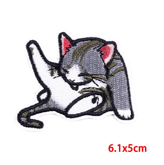 Cat Grooming  Embroidery Patch