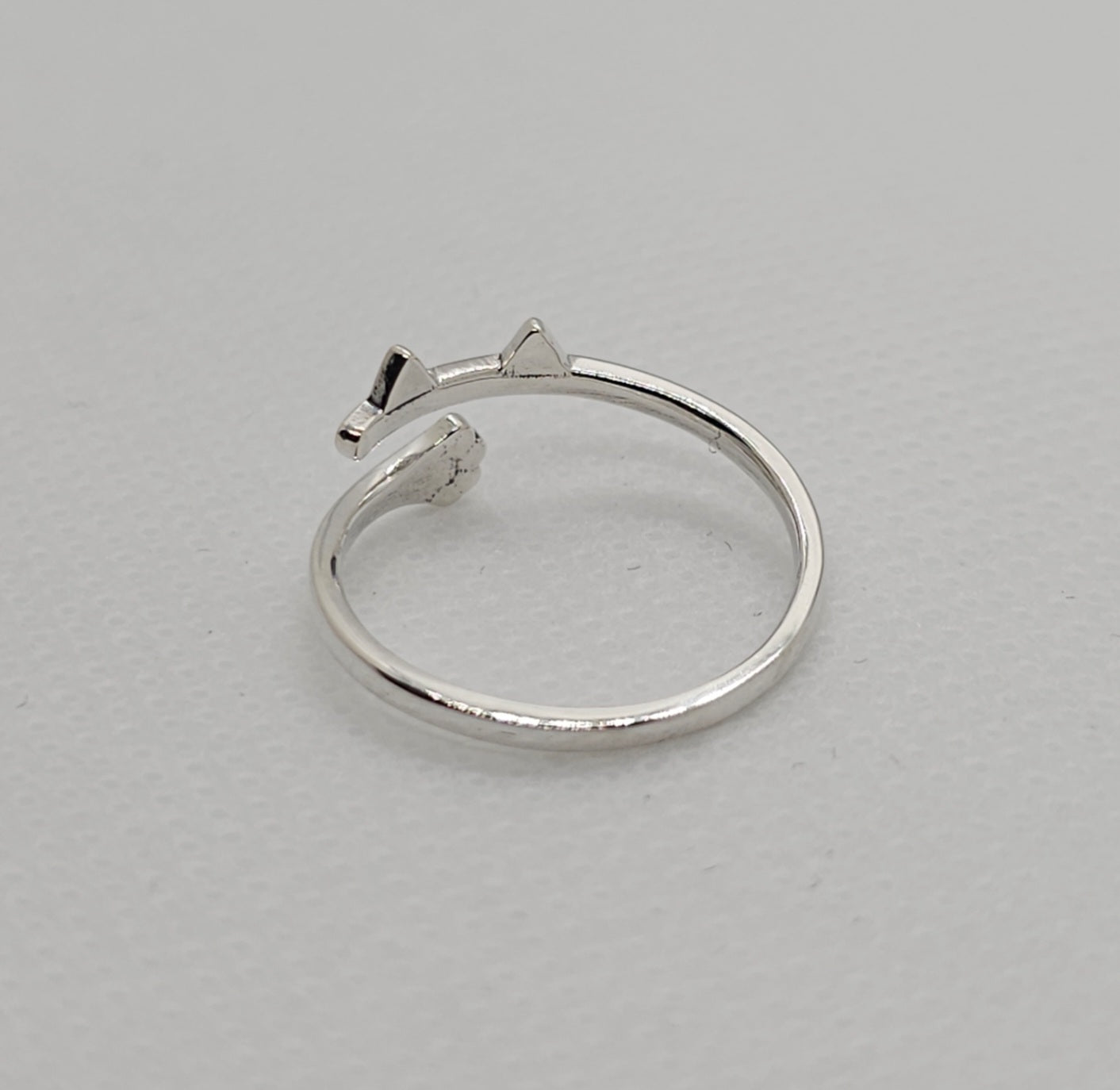 Cat Ear & Paw S925 Adjustable Ring