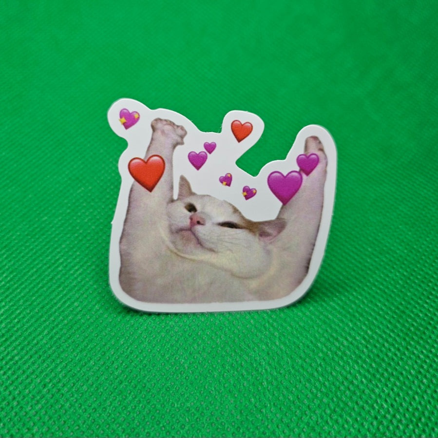 Cat Heart Sticker