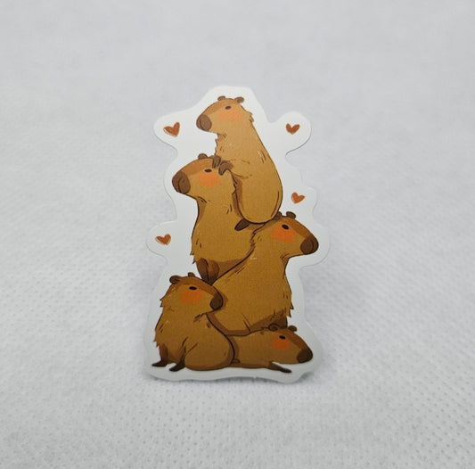 Capybara Love Sticker