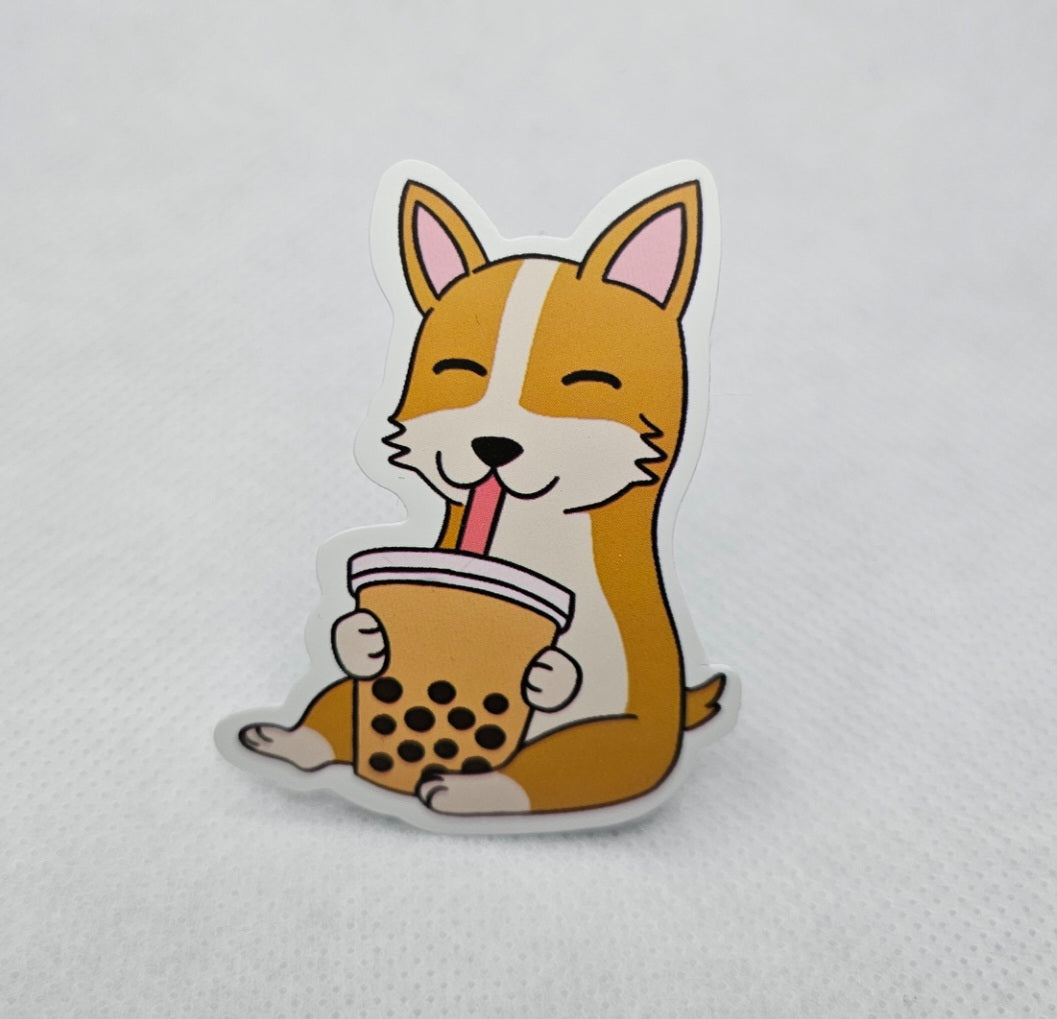 Dog and Boba Sticker