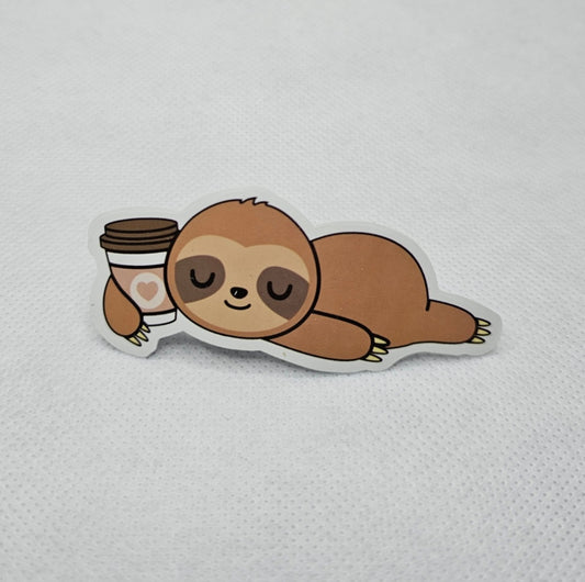 Sloth Coffee Sticker