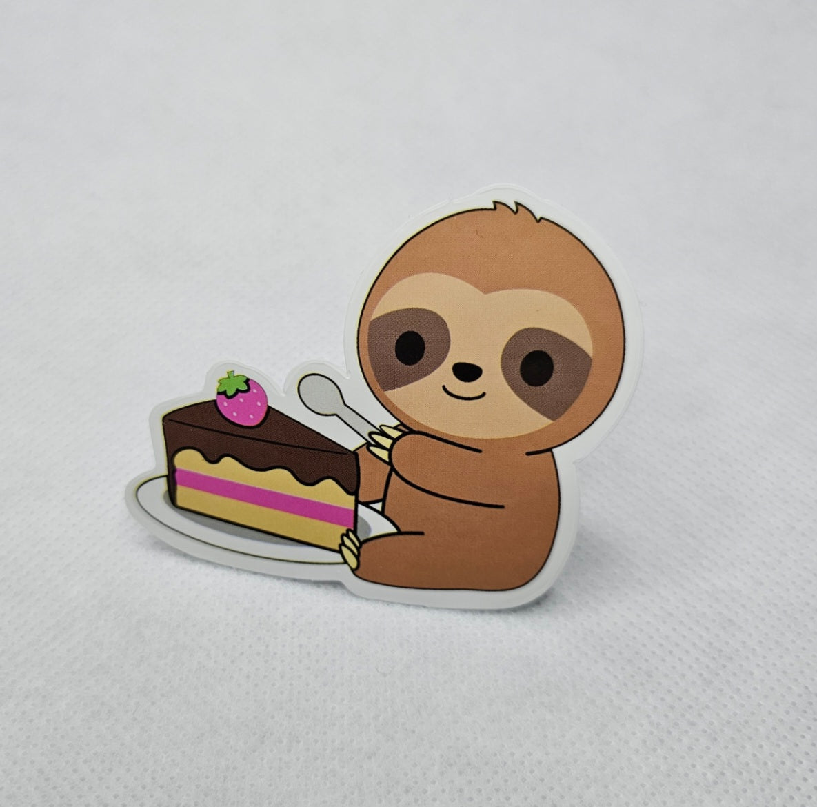 Sloth Cake Sticker