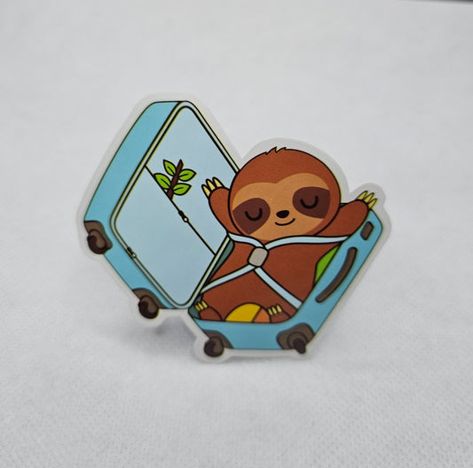 Sloth Vacation Sticker