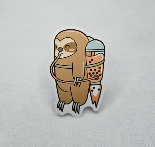 Sloth and Boba Sticker