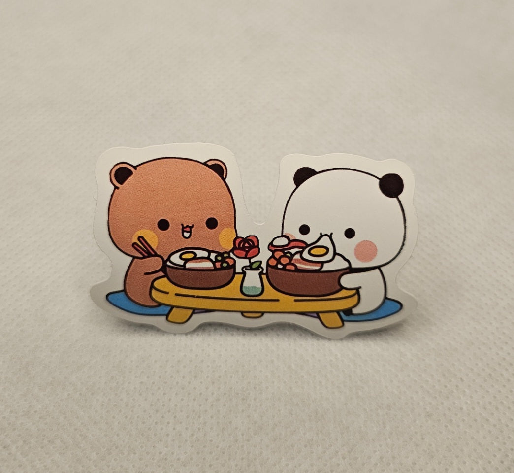 Bear Eating Sticker