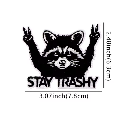 Racoon Embroidery Patch