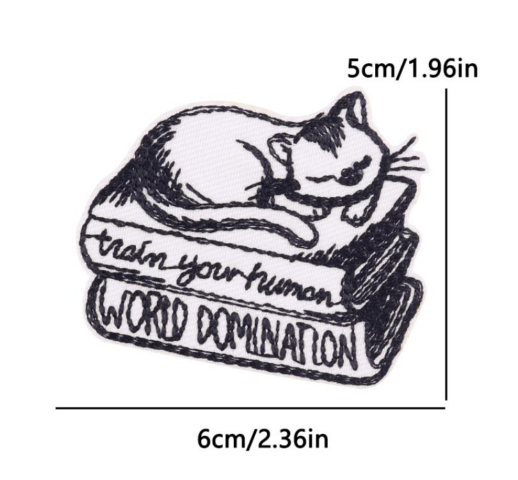 Sleepy Cat Embroidery Patch